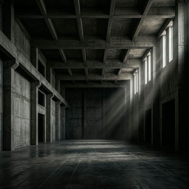 Brutalist Gym Background